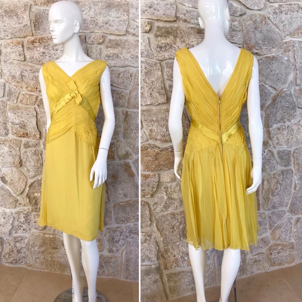 Incredibly Beautiful Vintage 1950s 1960s Robert Morton Ruched Cocktail Dress